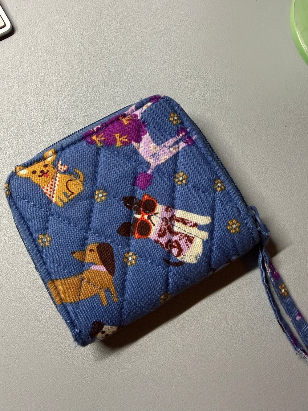 Vera Bradley Essential Small Zip-Around Wallet Bark Park